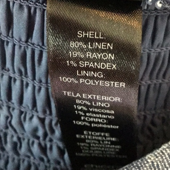 Chicos Black Label Denim Blue Twill Wide Leg Cropped Jumpsuit NEW - Picture 9 of 9